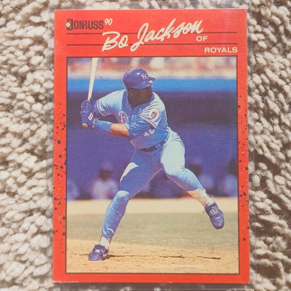 Bo Jackson Card 1990 Donruss Error Card #61 No "." After "INC"